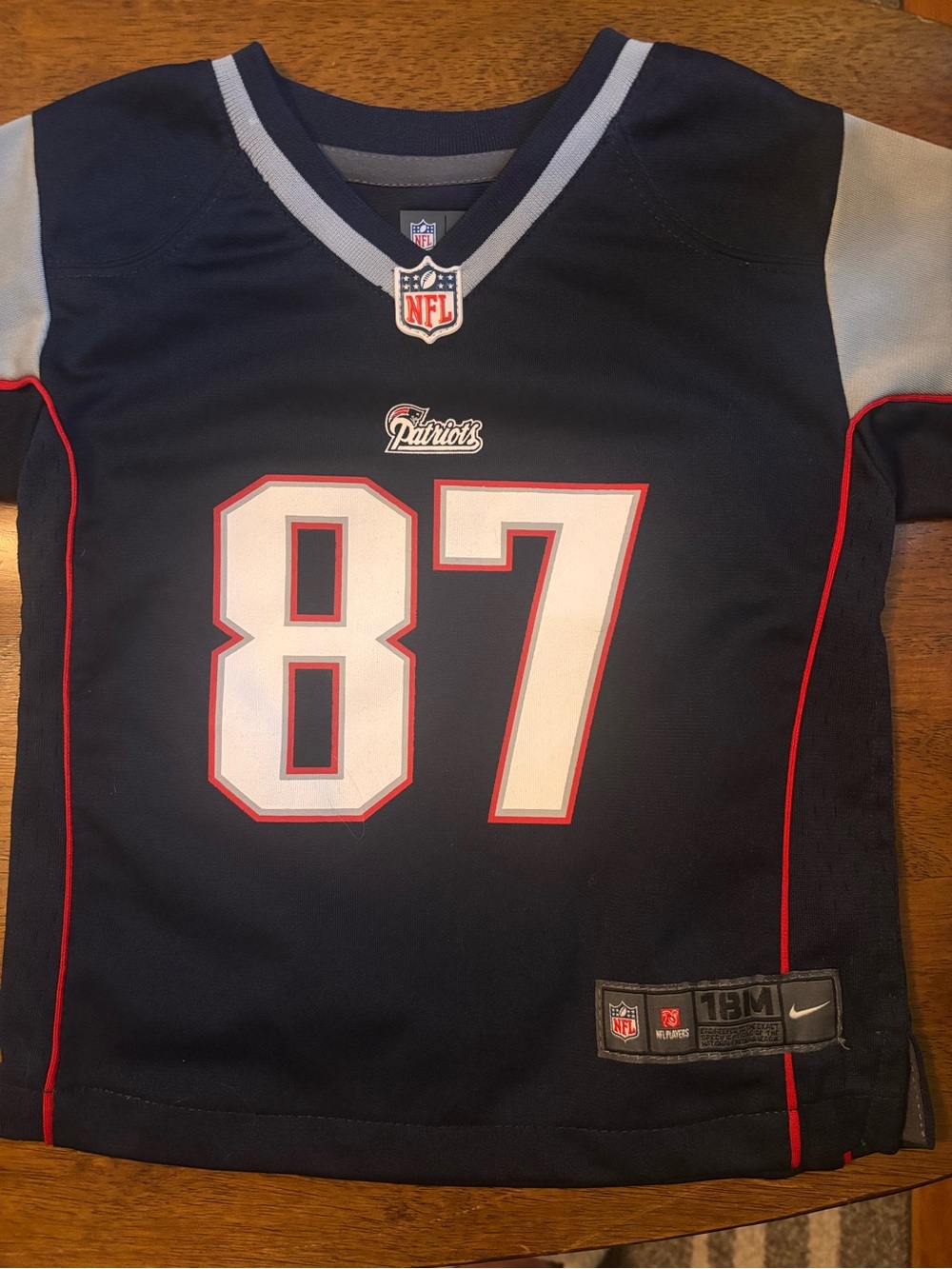 Nike Toddler Gronk Jersey -Navy, White & Red Football Jersey #87